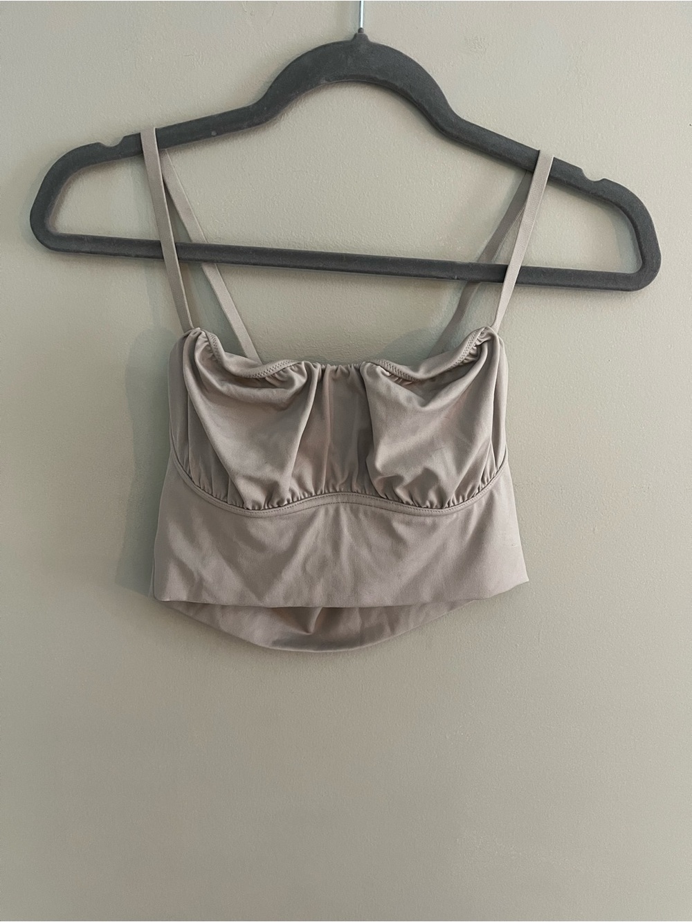 Realme Neutral Beige Adjustable Strap Top